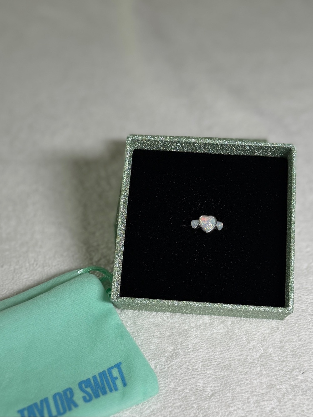 Taylor Swift 3 Heart Opal Ring - NWT Sz 7